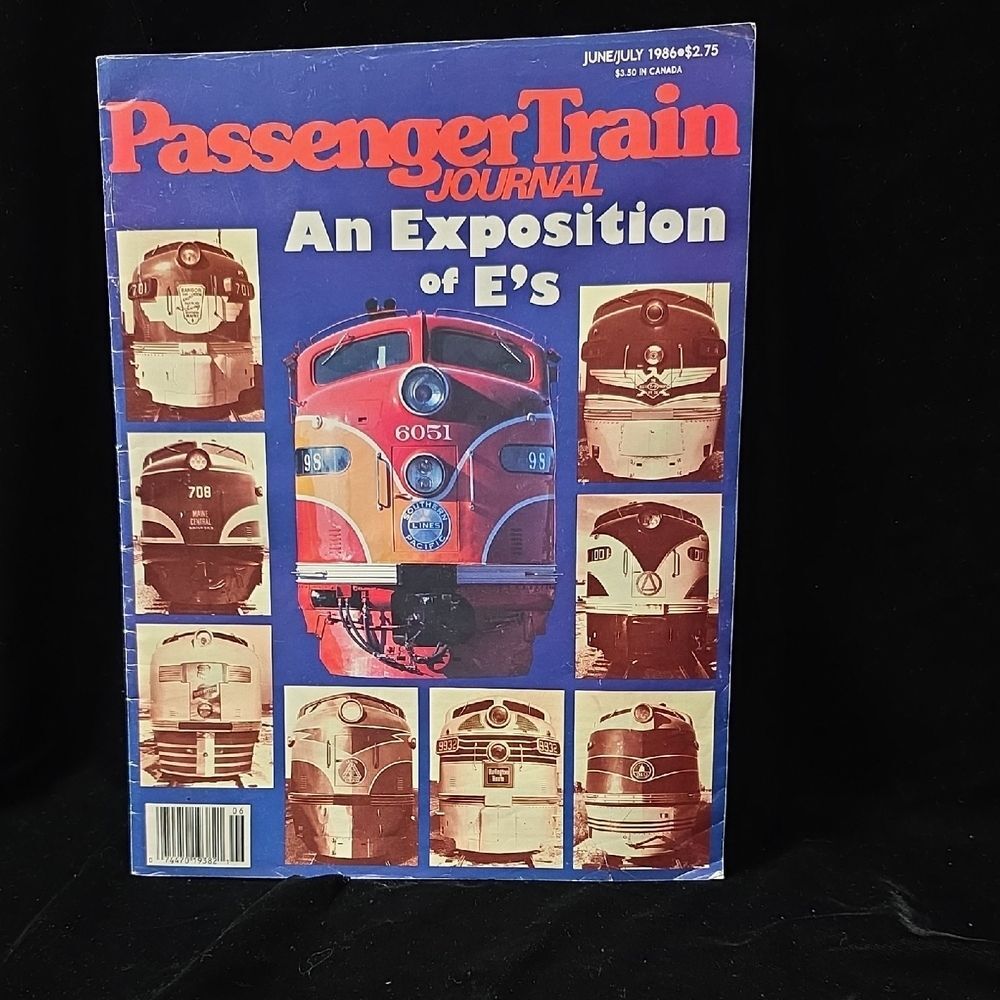 3/$28‎  Passenger Train Journal Magazine  VTG Jun/Jul 86